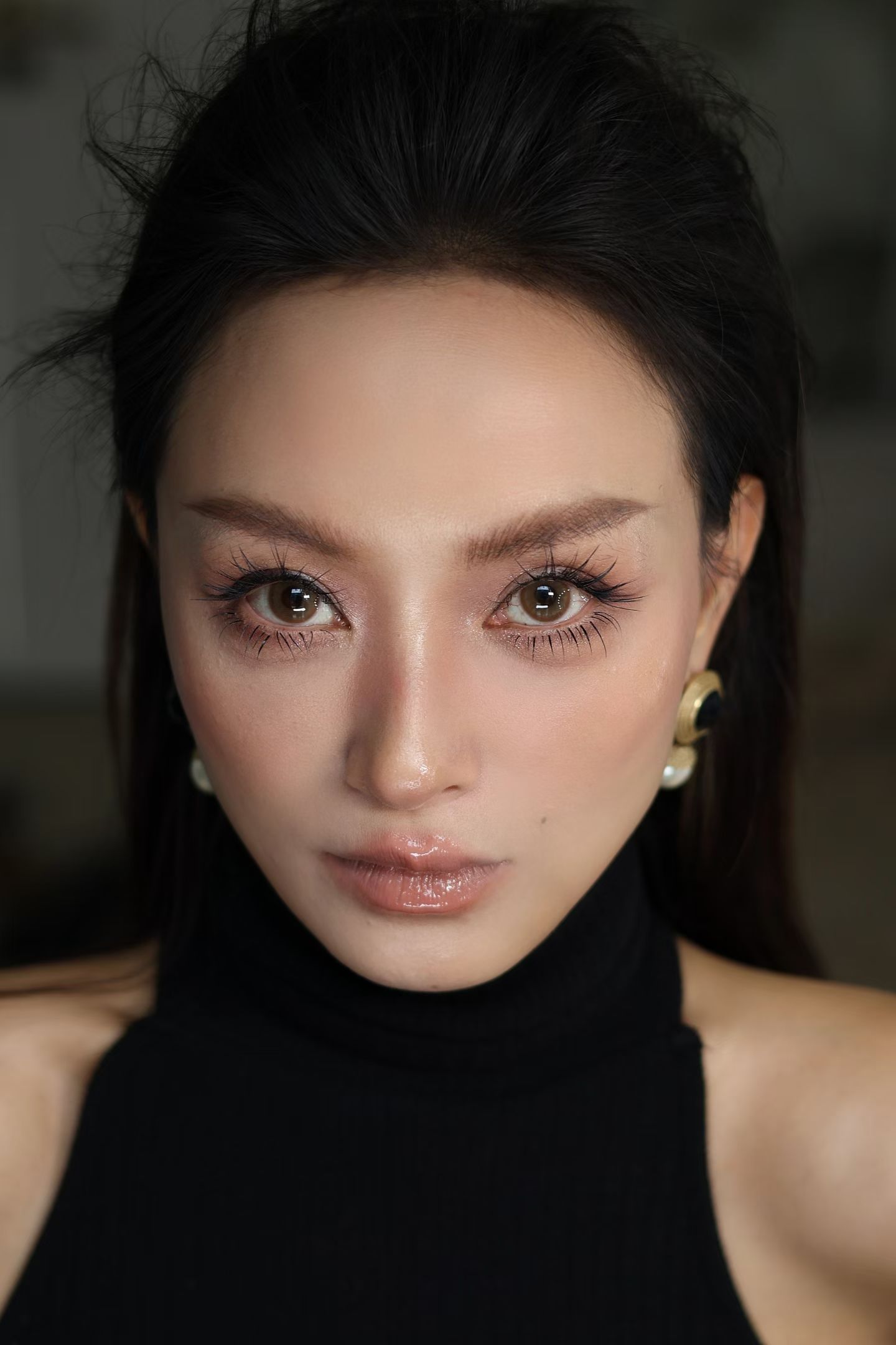 妆容效果对比展示